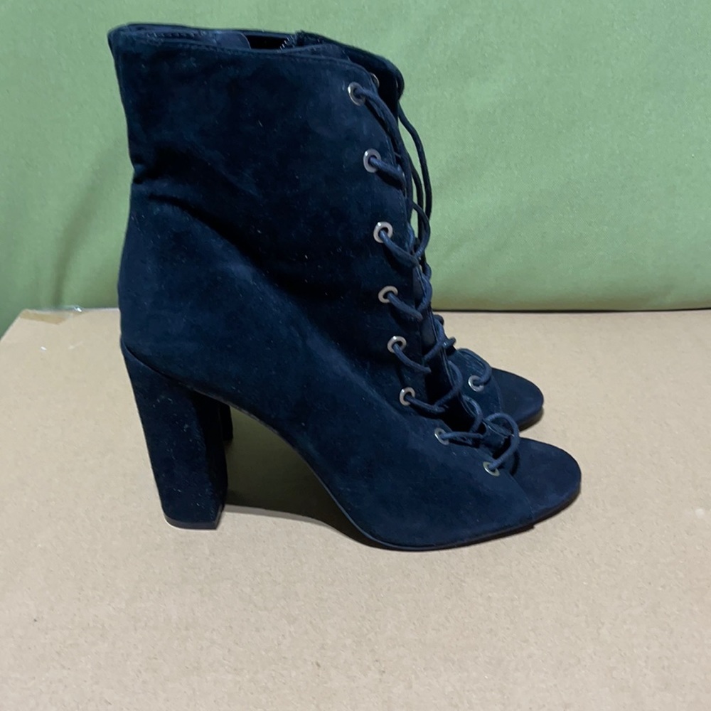 Bcbgeneration Laced Open Toe Booties - image 1